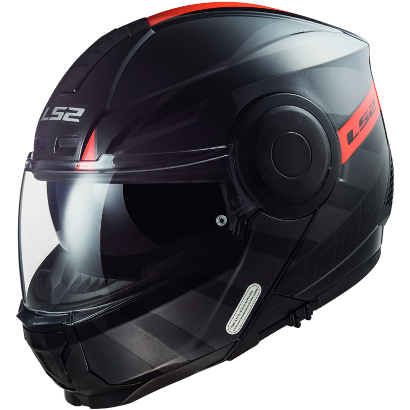 LS2 Scope Hamr Black/Red Casco Integrale - FF902 *