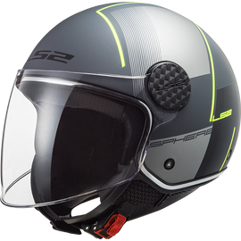 LS2 Sphere Lux Firm Matt Black Casco Jet Visiera - OF558 *