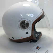 Carica l&#39;immagine nel visualizzatore di Gallery, * Duraleu Easy 2.1 - Bianco Met - Casco Jet Visiera Vintage