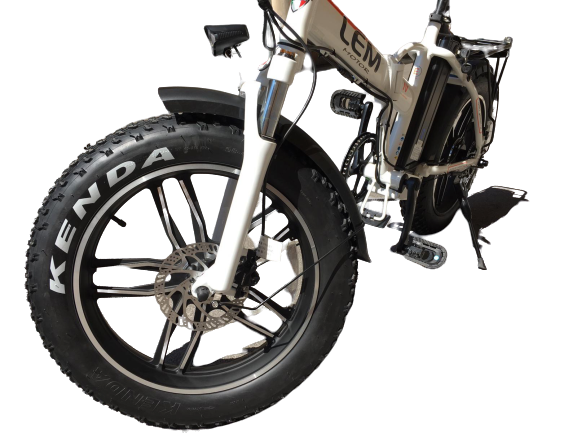 Fat Bike 250w 36v LEM Telaio Dritto E-Bike - Bianca -