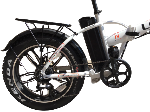 Fat Bike 250w 36v LEM Telaio Dritto E-Bike - Bianca -