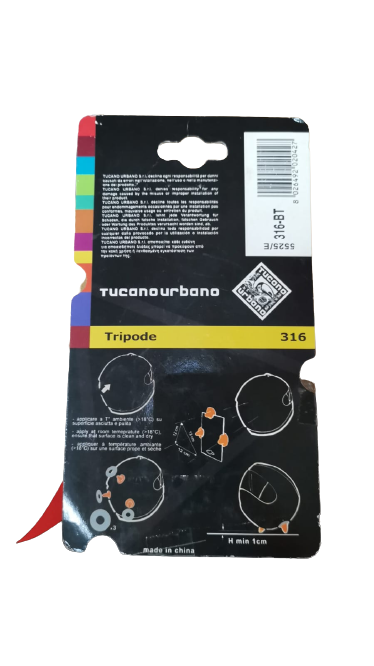 * APPOGIACASCO TRIPOD TUCANO URBANO 3PZ ARANCIONE 316-O