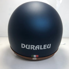 Carica l&#39;immagine nel visualizzatore di Gallery, * Duraleu Easy 2.1 - Blu Metal Opaco -  Casco Jet Visiera Vintage