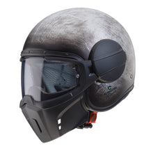 Carica l&#39;immagine nel visualizzatore di Gallery, CABERG GHOST IRON  - CAFE RACER SPECIAL CASCO JET VISIERA COMPONIBILE *