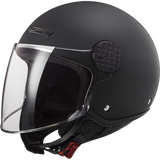 LS2 Sphere Lux Matt Black Casco Jet Visiera - OF558